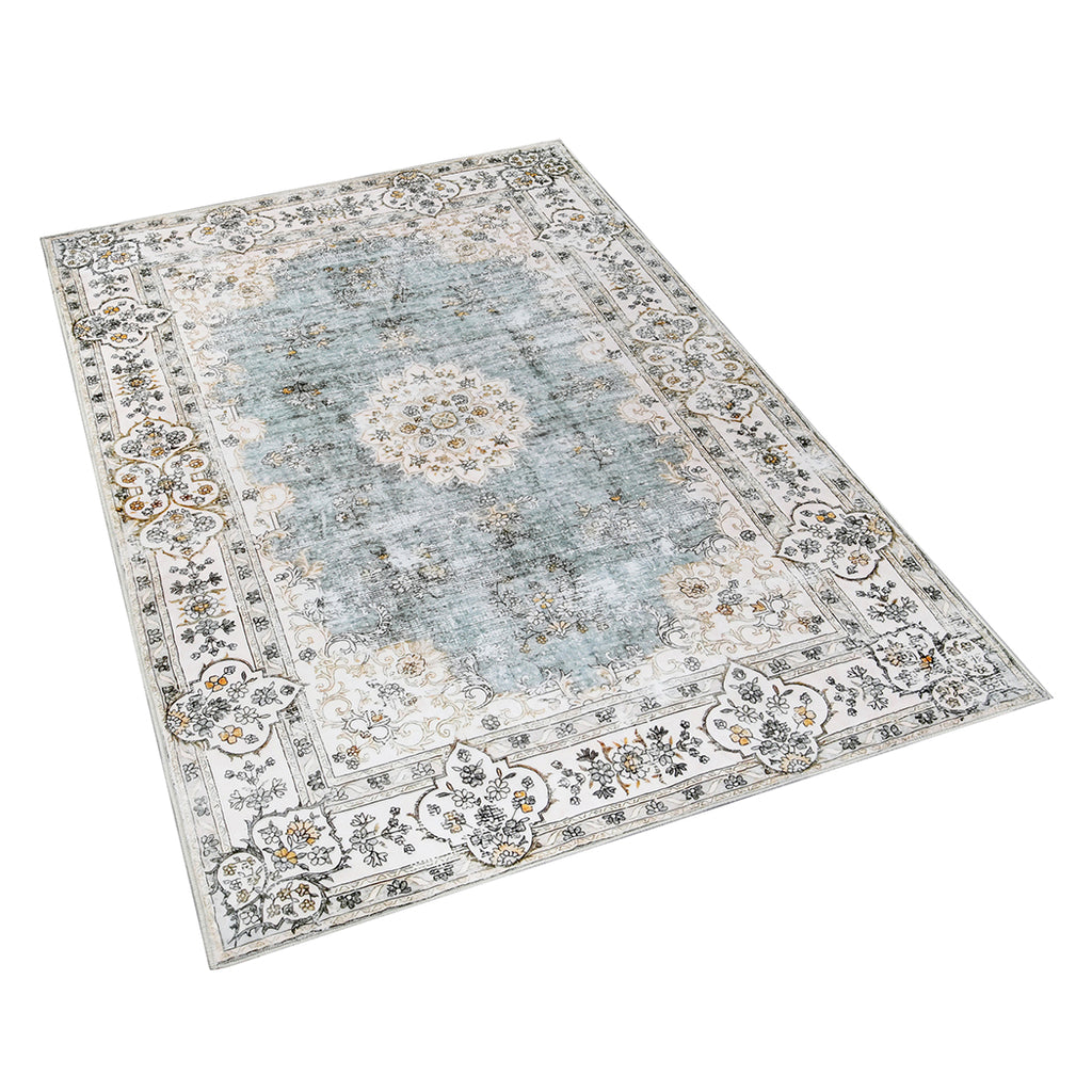 Marlow Floor Rug Short Pile Washable Vintage Carpet Soft Plush Non Slip 200x230-1954802390679031809
