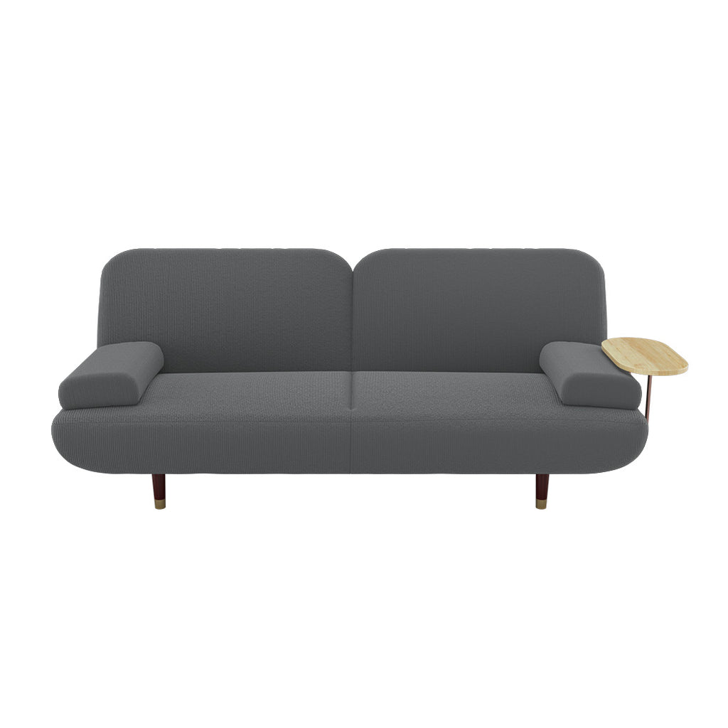 LEVEDE  CONVERTIBLE SOFABED WITH USB CHARGE AND SIDE TABLE-1954802387638161409