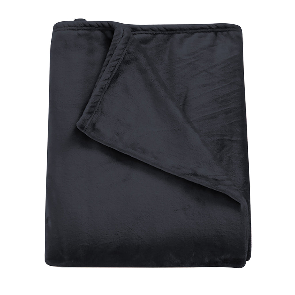 DreamZ 320GSM 220x240cm Ultra Soft Mink Dark Grey Queen-1954802937142317057
