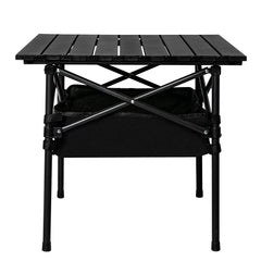 Levede Folding Camping Table Portable Black-1954802887104270337