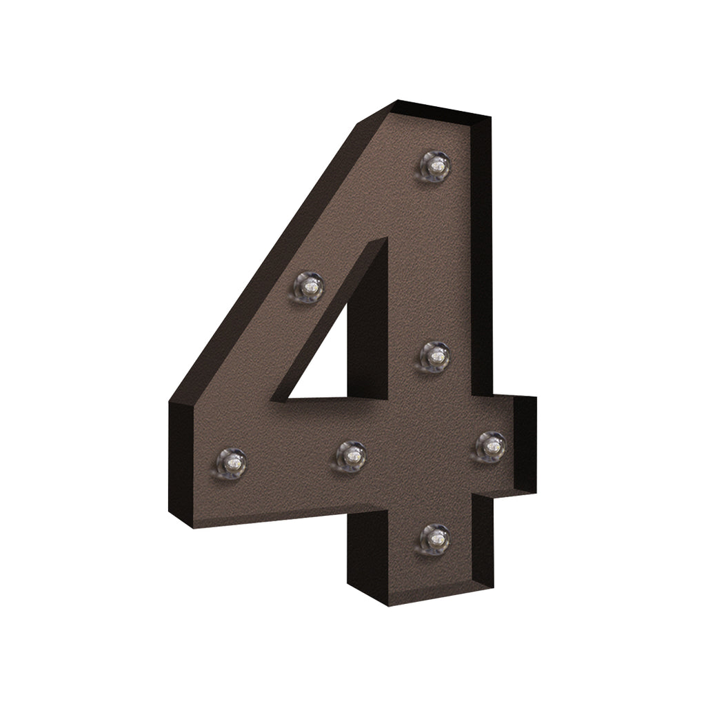 LED Metal Number Lights Free Standing-1954803064305225729
