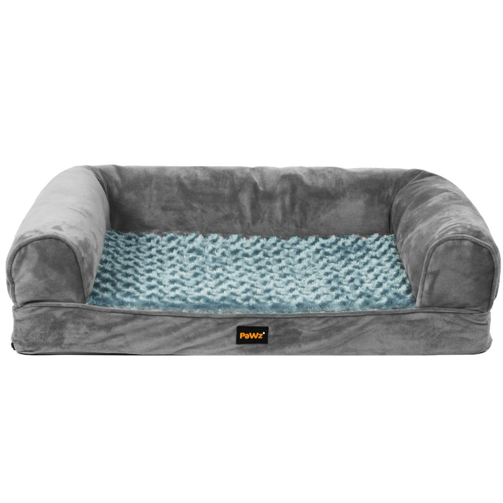 PaWz Pet Bed Sofa Dog Bedding Soft Warm L Grey Large-1954802514956259329