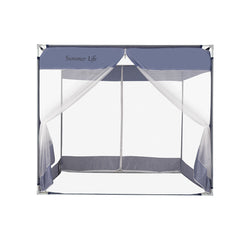 Dreamz Mosquito Bed Nets Foldable Canopy Square Blue-1954802841113726977