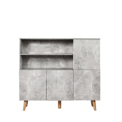 Levede Buffet Sideboard Storage Cabinet Grey-1954802985011908609