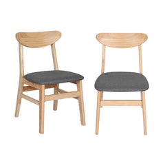 Levede 2xDining Chairs Kitchen Chair Nature Clear 2Pack-1954802985414561793