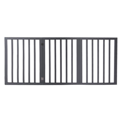 Wooden Pet Gate Dog Fence Retractable Grey 2000x 3MM-1954802528331894785
