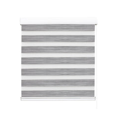 Marlow Blackout Zebra Roller Blind Curtains 180x210 Grey-1954802973611790337