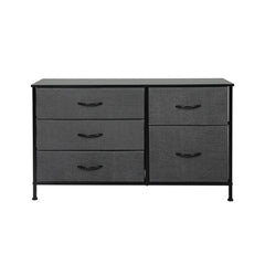 Levede Storage Cabinet Tower Chest Dark Grey-1954802991836041217