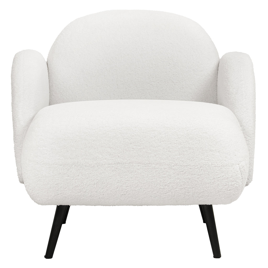 Levede Sofa Chair Fleece Upholstered Single White-1954802386753163265