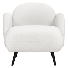 Levede Sofa Chair Fleece Upholstered Single White-1954802386753163265