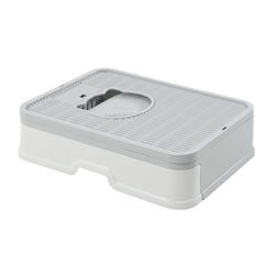 PaWz Foldable Cat Litter Box Tray Enclosed Grey-1954802553015373825