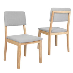 Levede 2x Dining Chair Armless Upholstered Seat-1954802458874220545