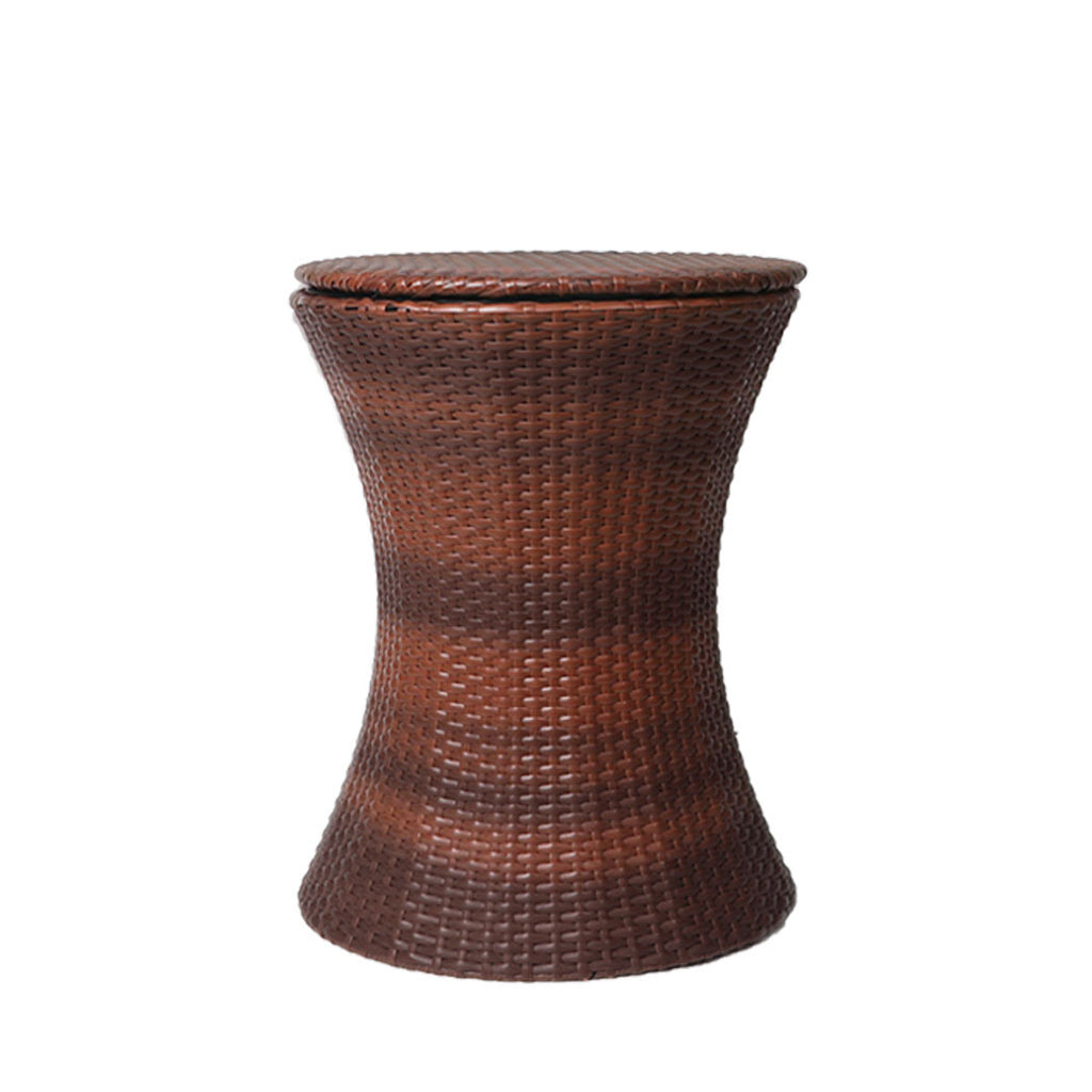 Levede Cooler Ice Bucket Table Bar Outdoor Black and brown-1954802874462638081