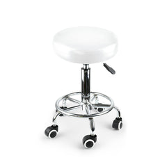 Levede Salon Stool Swivel Hairdressing White-1954802613568540673