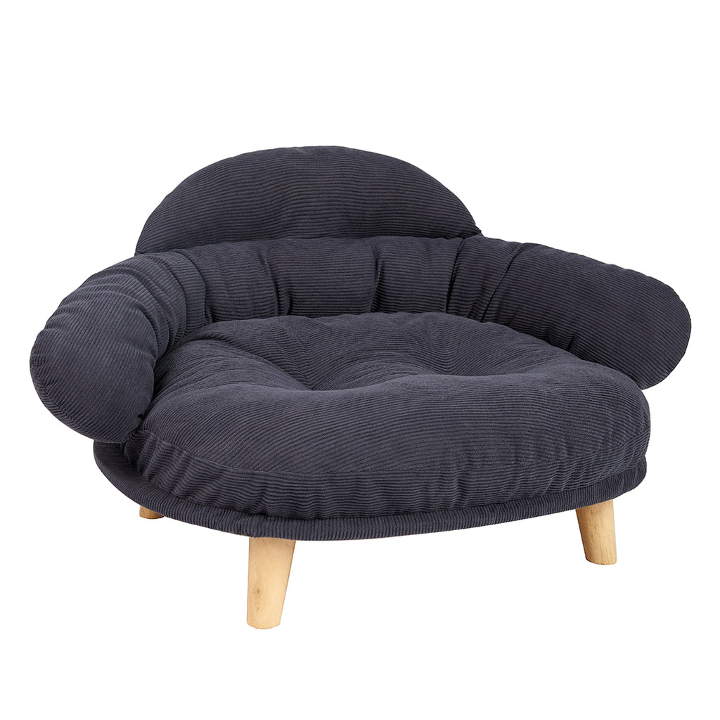 Pawz Elevated Pet Dog Cat Sofa Bed Couch L Size Grey-1954802452956057601
