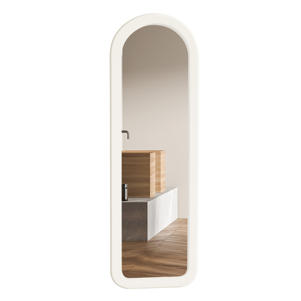 Flannel Arch Framed Full Length Mirror-1954802411201761281