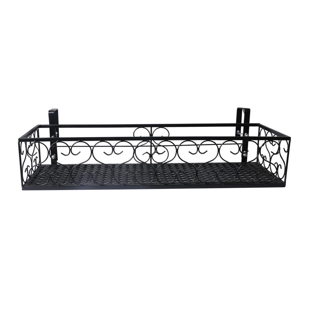 Levede Plant Stand Outdoor Indoor Home Black Rectangle-1954802666710372353