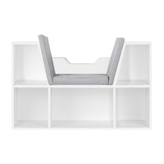 Levede Kids Bookcase Toys Box Shelf White-1954802614847803393