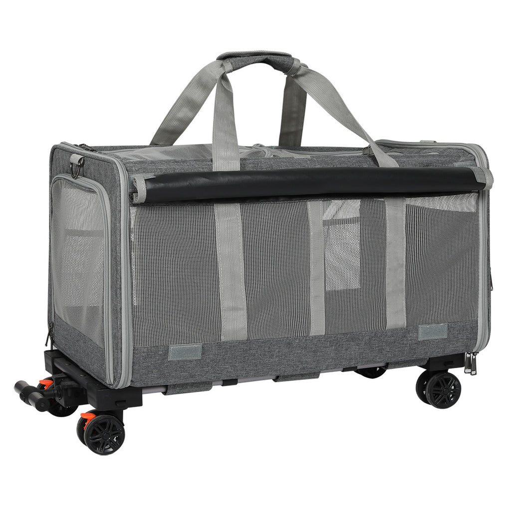 Pawz Pet Carrier 4 Wheel Portable Rolling Foldable-1954802466788872193