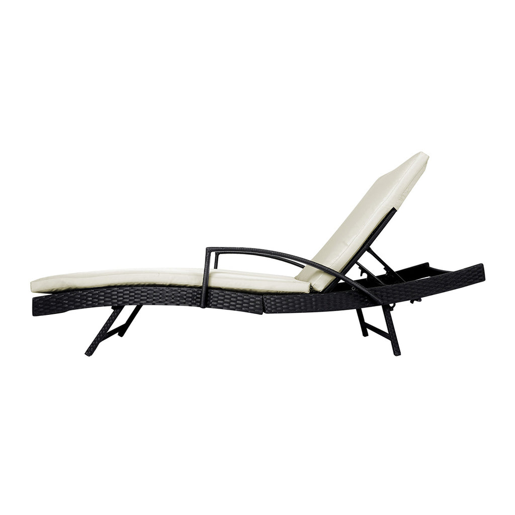 Levede Outdoor Sun Lounger Furniture Beige-1954802878212345857