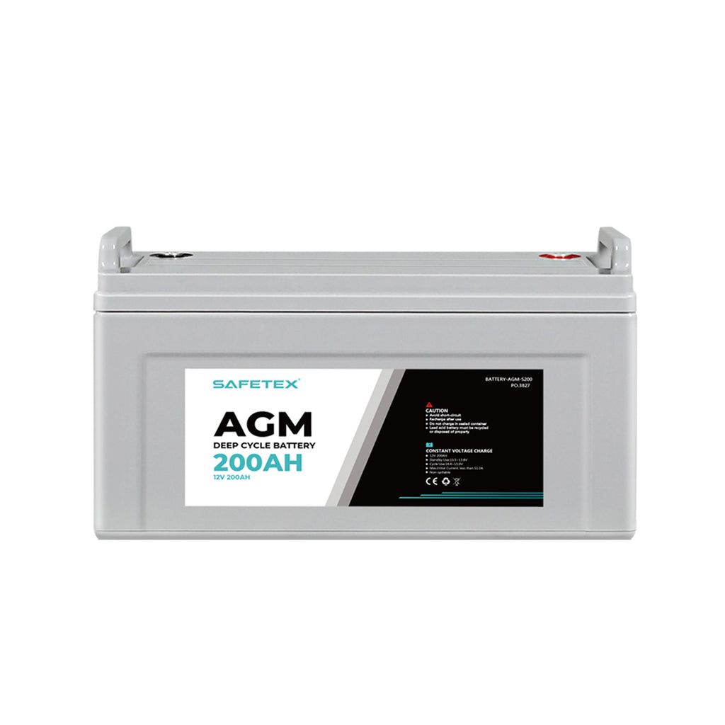 Safetex 12V 200Ah AGM Deep Cycle Lead-1954802902879047681