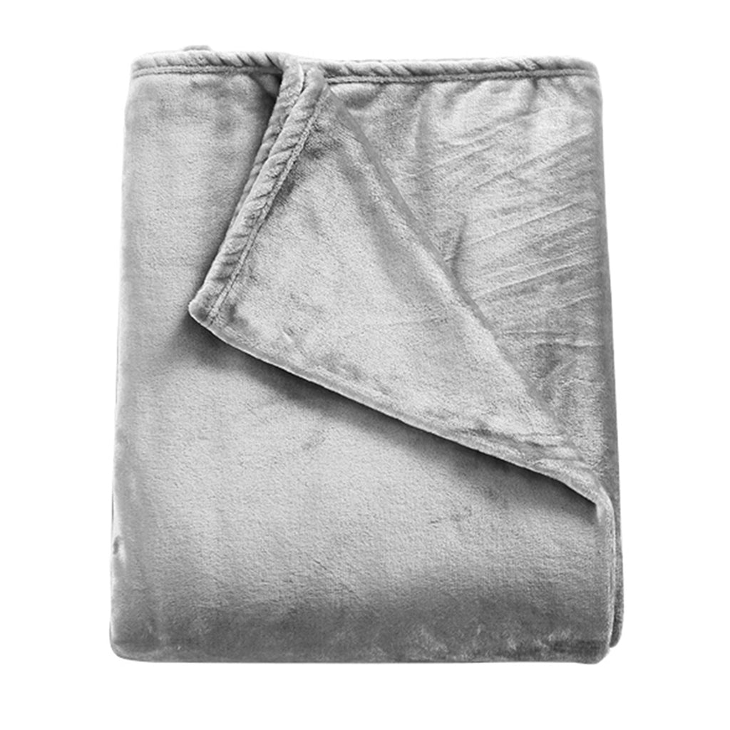 DreamZ 320GSM 220x160cm Ultra Soft Mink Silver Single-1954802939310772225