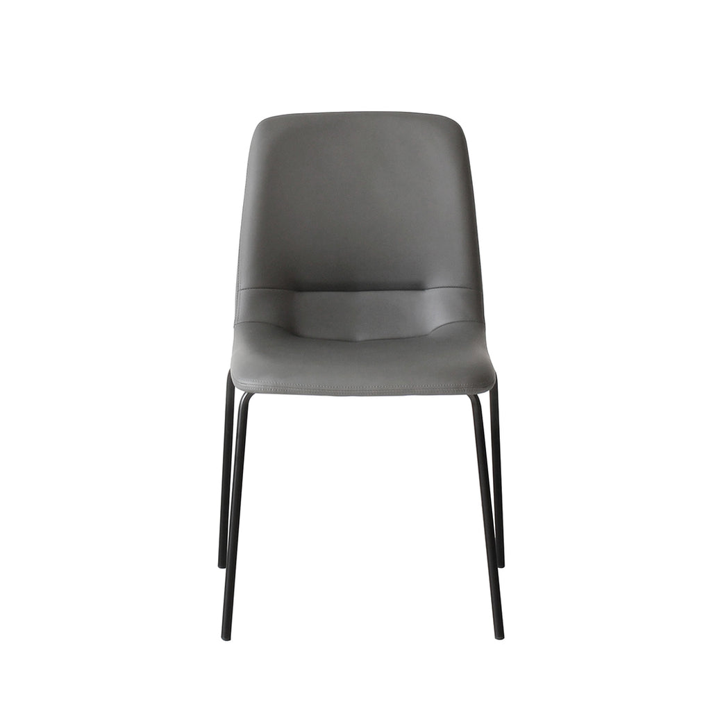 Levede Stackable Dining Chairs Kitchen Grey-1954802990997180417