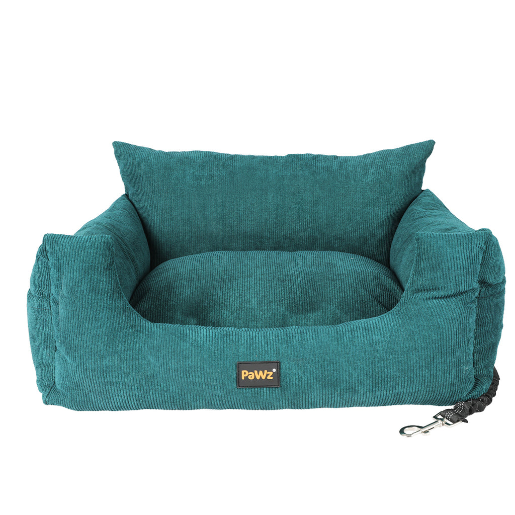 PaWz Pet Car Booster Seat Dog Protector L Green Large-1954802559168417793
