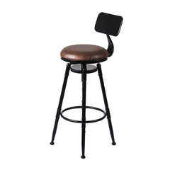 Levede 2x Bar Stool Kitchen Wooden PU-1963748915954192385