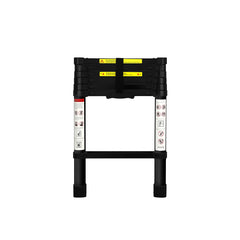 Traderight Multipurpose Aluminium Ladder Telescopic 2M Black 2 Meter-1954802733894733825