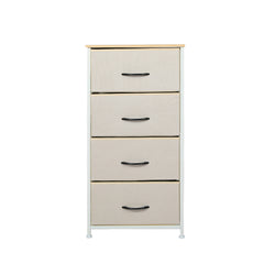 Levede Storage Cabinet Tower Chest Beige-1954802983011225601