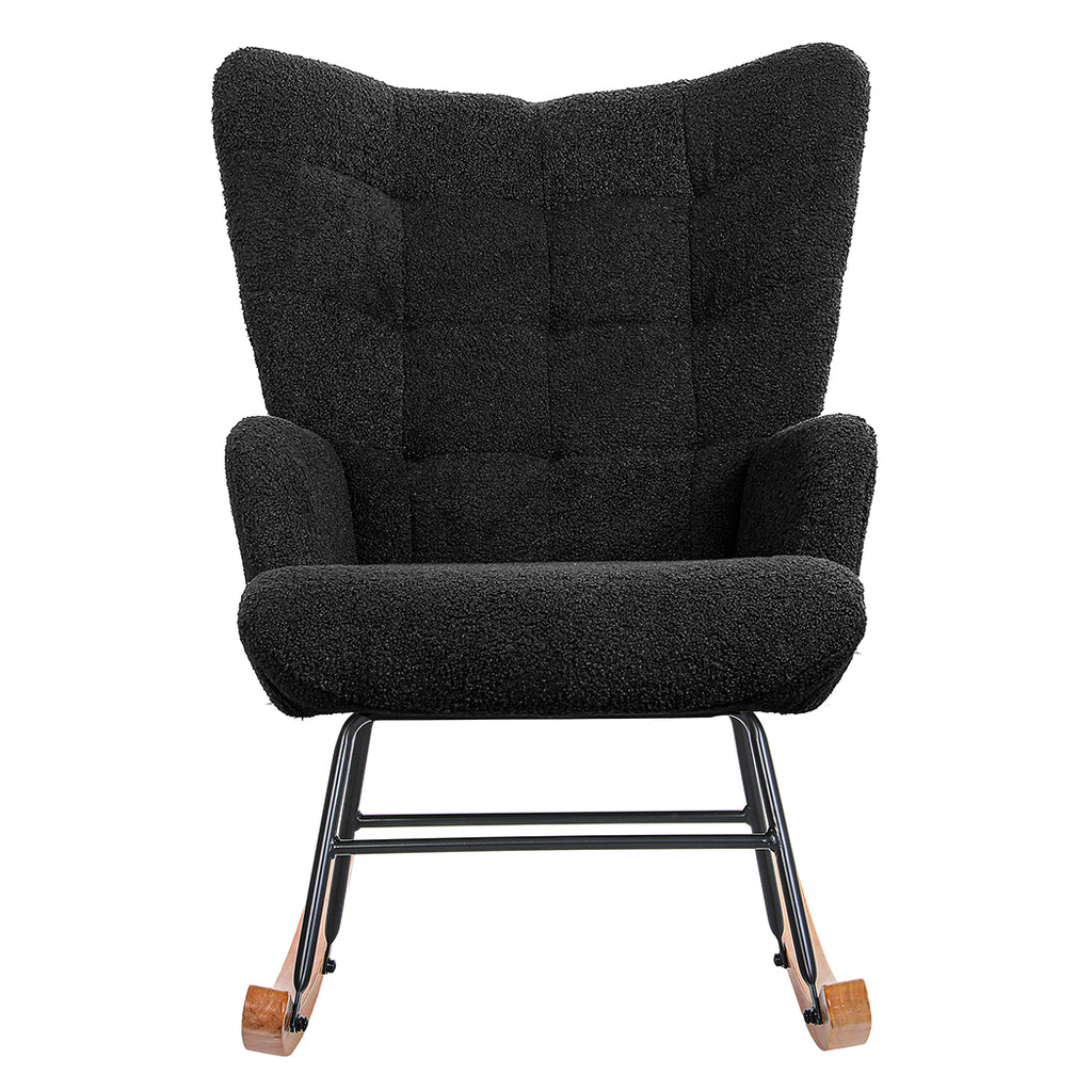 Levede Fleece Rocking Chair-1954802379673178113