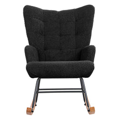 Levede Fleece Rocking Chair-1954802379673178113