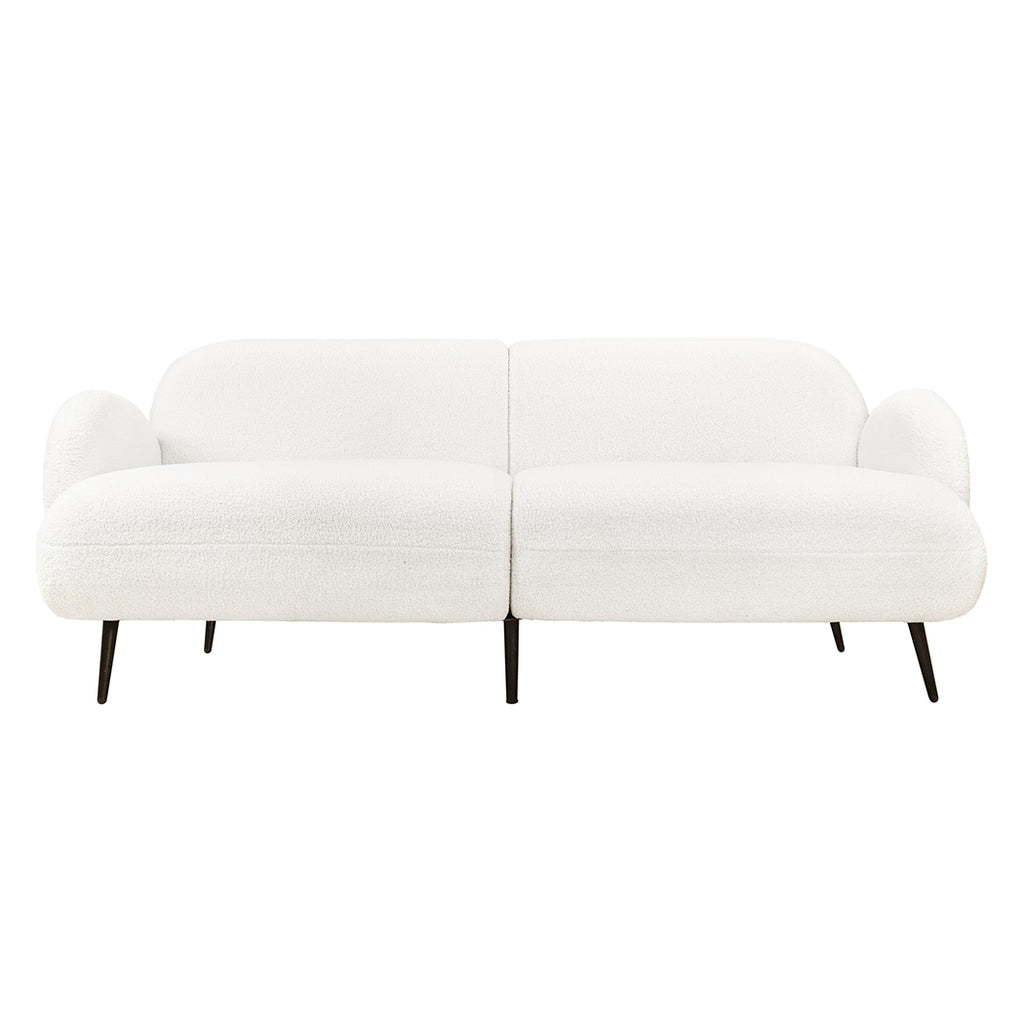Levede Cloud Sofa 3 Seater Sherpa Fleece White-1954802386396647425