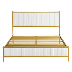 Levede Metal Bed Frame Under Bed Storage Double Beige-1954802450372366337