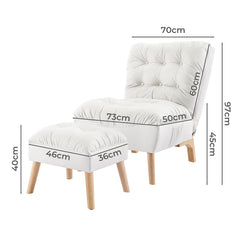 Levede Sofa Ottoman Set Accent Recliner-1954802893655773186