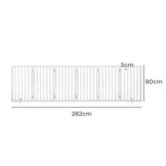 PaWz Wooden Pet Gate Dog Fence Safety White 10 Pack-1954802529925730306