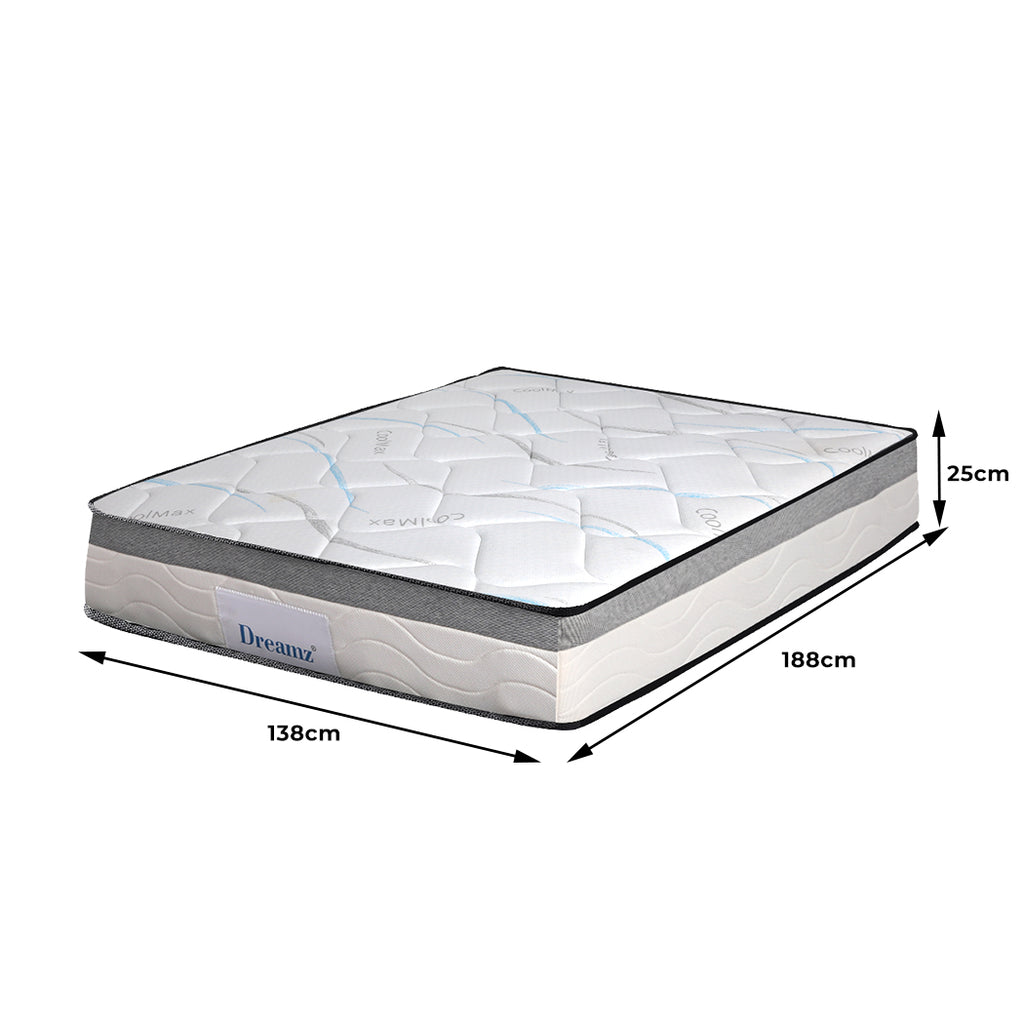 Dreamz Spring Mattress Bed Pocket Tight Double-1954802849405865986
