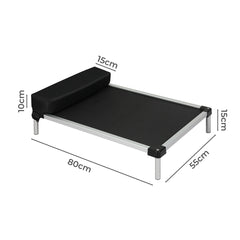 PaWz Pet Trampoline Aluminium Frame L Black Large-1954802570547564546