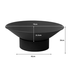 Moyasu 2IN1 Fire Pit Bowl Fireplace Black-1954802506823503874