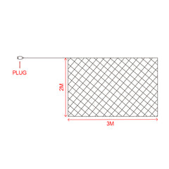 320LED Fairy Lights Net Mesh Curtain Multi-Coloured-1954802501417046018
