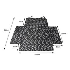 PaWz Pet Boot Car Seat Cover Hammock Black-1954802536997326850