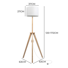 EMITTO Tripod Floor Lamp Wooden Modern Natural-1963748915610259458