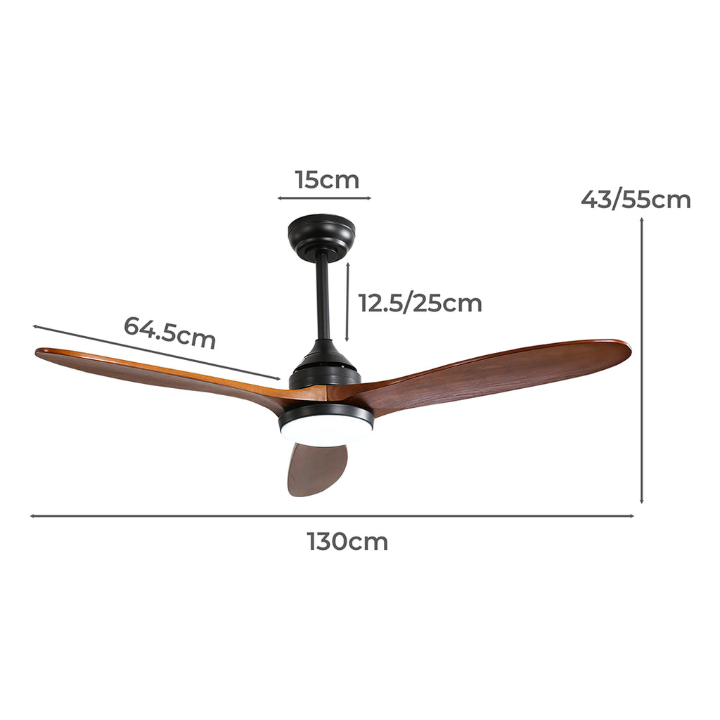 Spector 52'' Ceiling Fan DC Motor LED Walnut-1954802707130880002