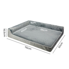 Pawz Orthopedic Dog Bed M Grey-1954802427135922178