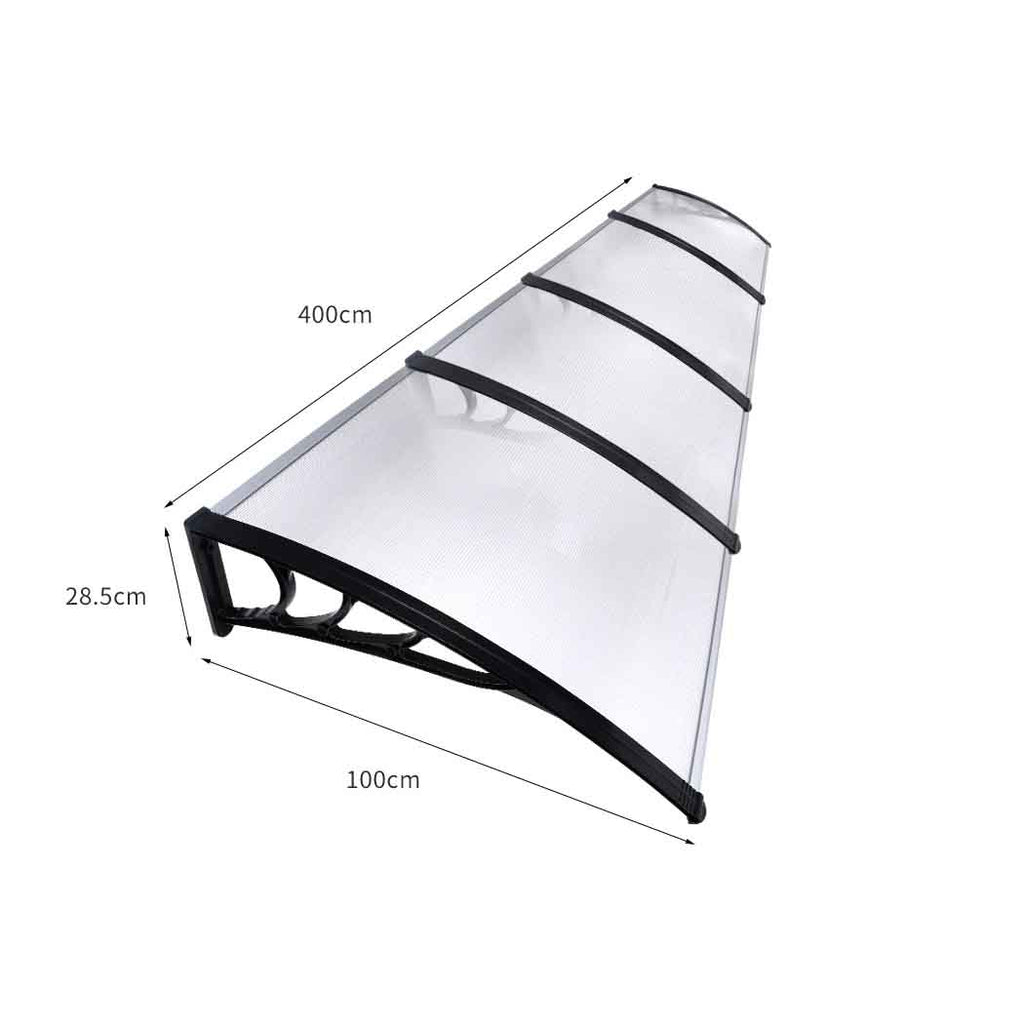 Mountview Window Door Awning Outdoor 1M X 4M Transparent 1x4M-1954802872986243074