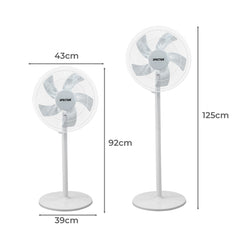 Spector Pedestal Floor Fan Portable White-1954802707302846466