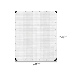 Manan Tarp Tarpaulin 200GSM Camping 6.1mx7.3m-1954802675463884802