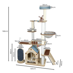 PaWz Cat Tree Scratching Post Scratcher-1954802560145690626