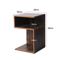 Levede Bedside Tables Drawers Side Table Oak-1954802869509165058